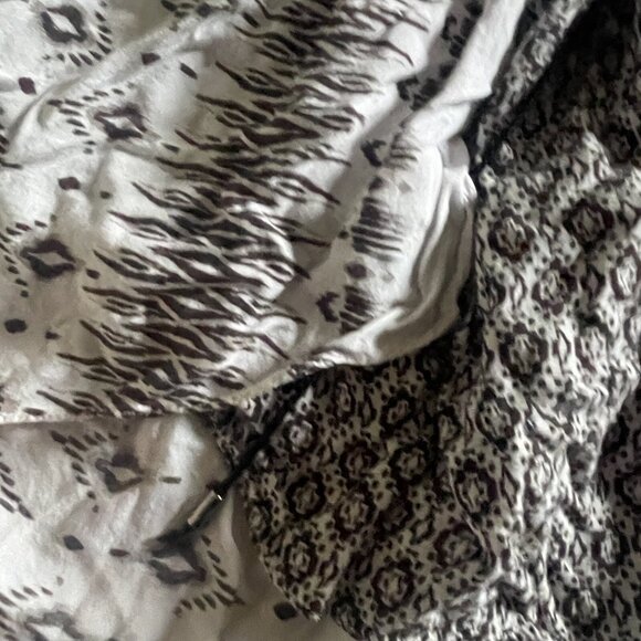 Zara Aztec mini skirt layered ruffled bohemian short women’s Sz small rare style - Picture 5 of 6